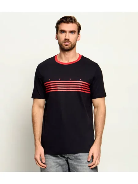 HUGO Tricou Dempsy negru