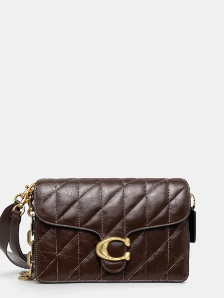 Coach torebka skórzana Tabby brązowy