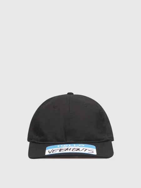 Кепка з принтом Vetements чорна