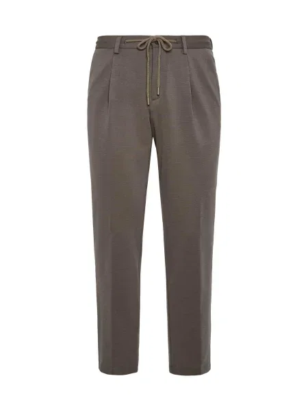 Boggi Milano Pantaloni cutați taupe gri