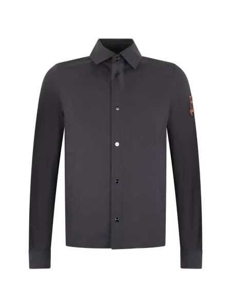 Jachetă-cămașă Herno cu autograf albastru