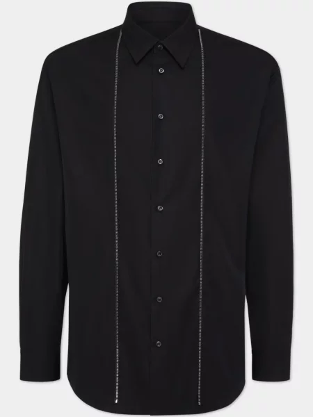 Cămașă Dsquared2 cu aplicații negru
