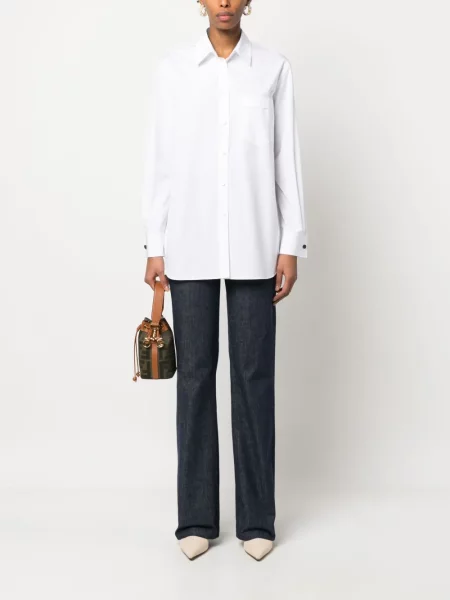 Cămașă Giorgio Armani din poplin alb