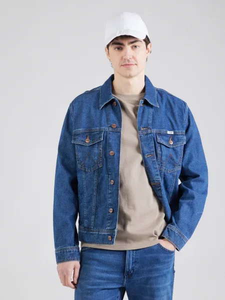 WRANGLER Átmeneti dzseki farmer kék