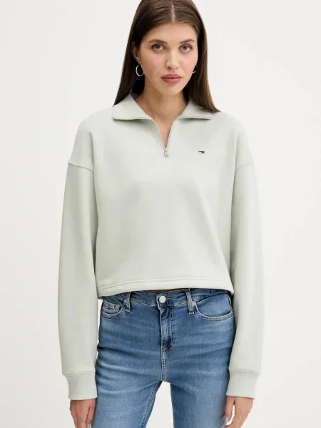 Суитчър Tommy Jeans зелено