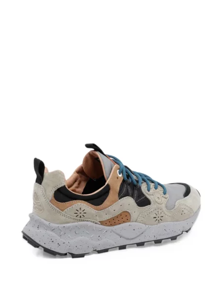 Fűzős szarvasbőr virágos sneaker Flower Mountain
