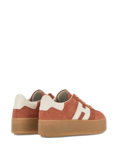 Sneakerși Hogan cu platformă portocaliu