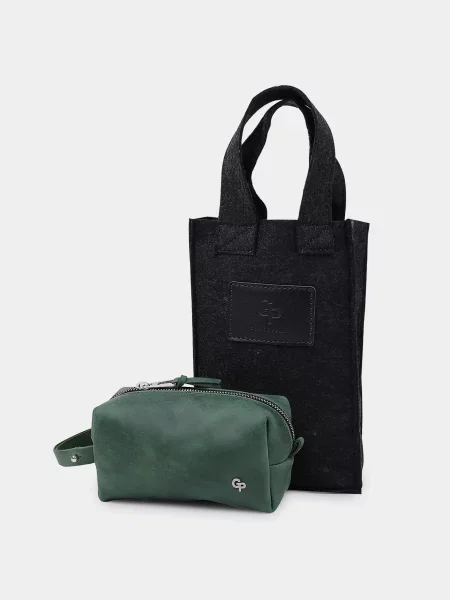 Кожаная сумка Grande Pelle зеленая