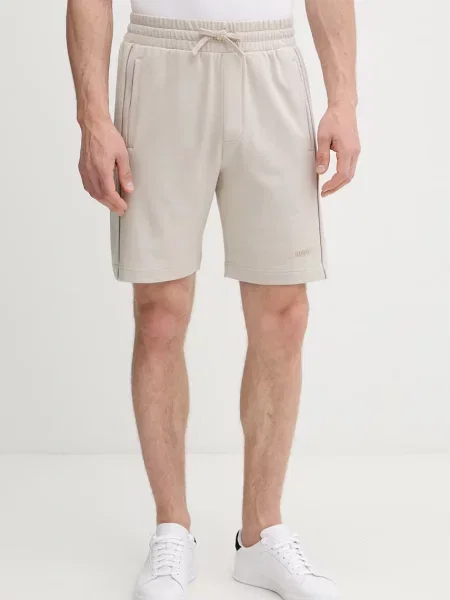 HUGO teplákové šortky s PALO SHORTS béžové
