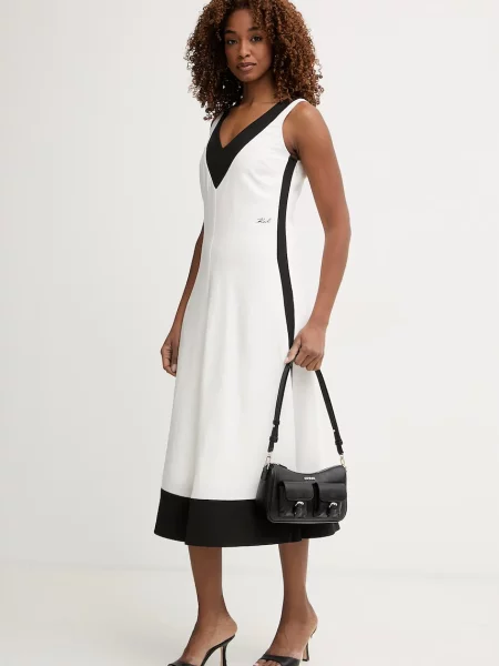 Karl Lagerfeld Rochie negru alb