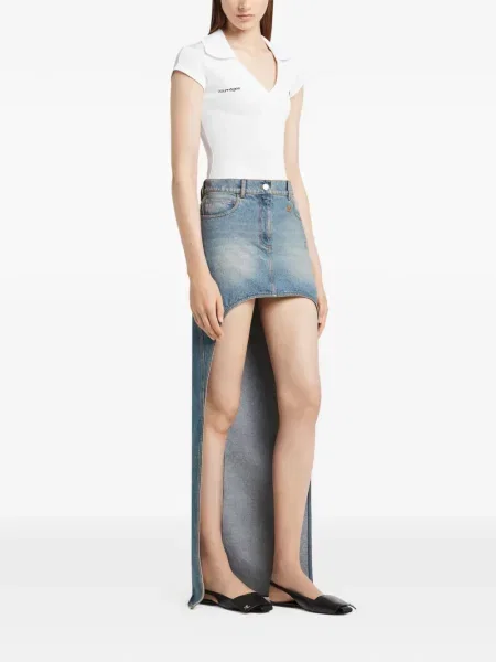 Polo Courreges alb