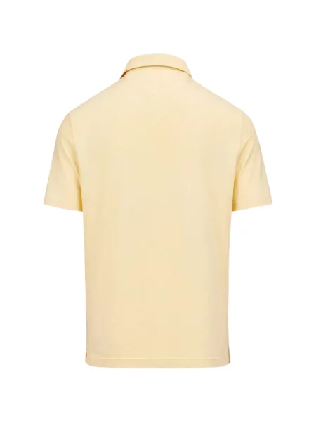 Scurt tricou polo Fedeli galben