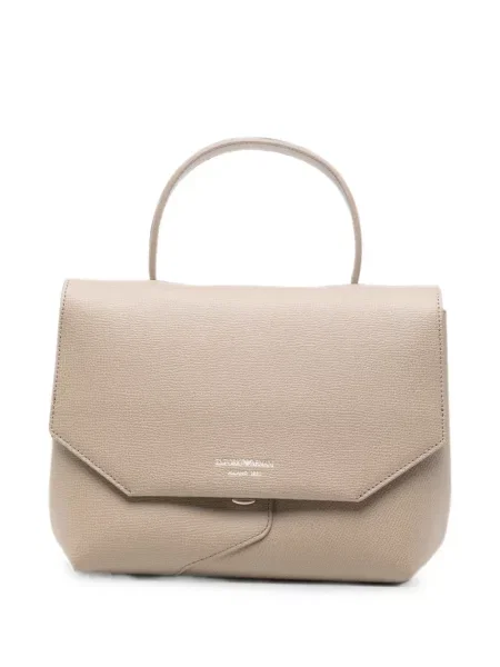 Geantă shopper Emporio Armani din piele