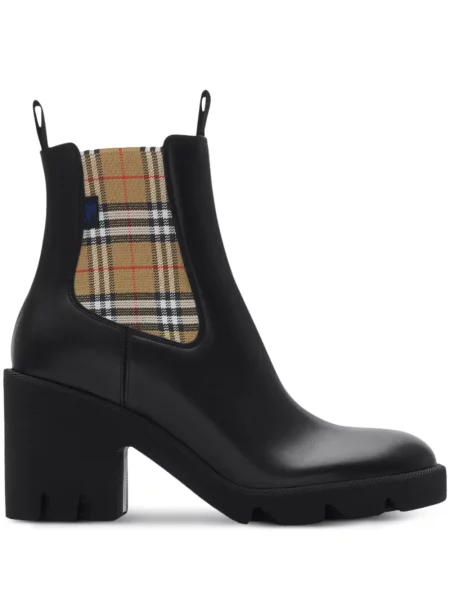 Botine chelsea Burberry din piele negru