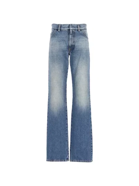 Blugi drepți Mm6 Maison Margiela albastru