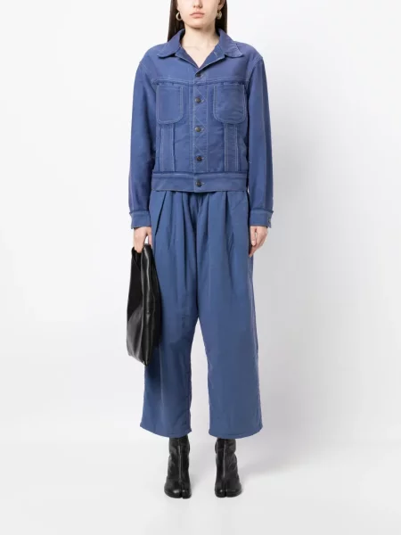 Kelnės Maison Margiela apkarpytas mėlyna