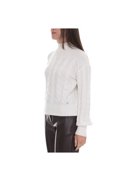 Sweter Guess wełniany biały