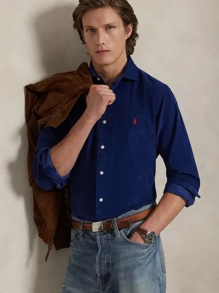Polo Ralph Lauren ing olasz galléros regular sötétkék