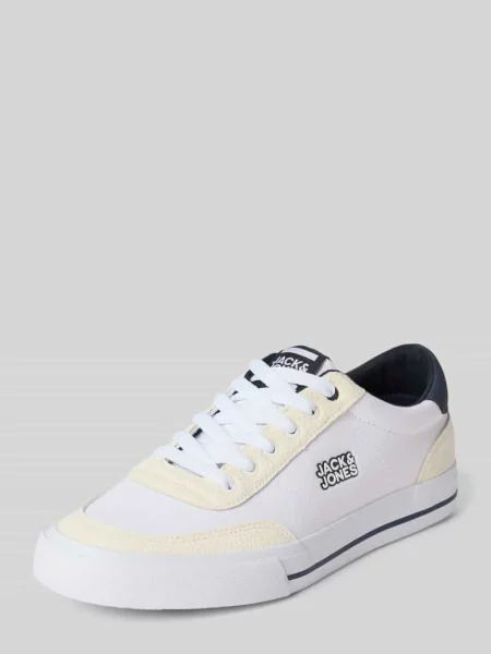 Sneakersy z detalem z logo model ‘ROB’ Jack&jones białe