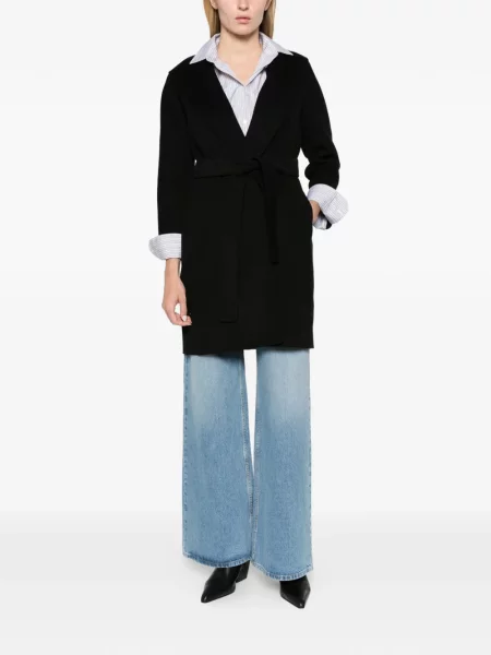 Palton Max Mara de lână negru