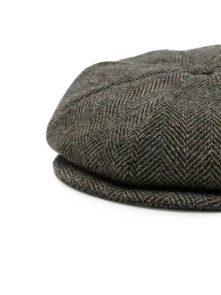 Șapcă Gran Sasso cu model herringbone gri