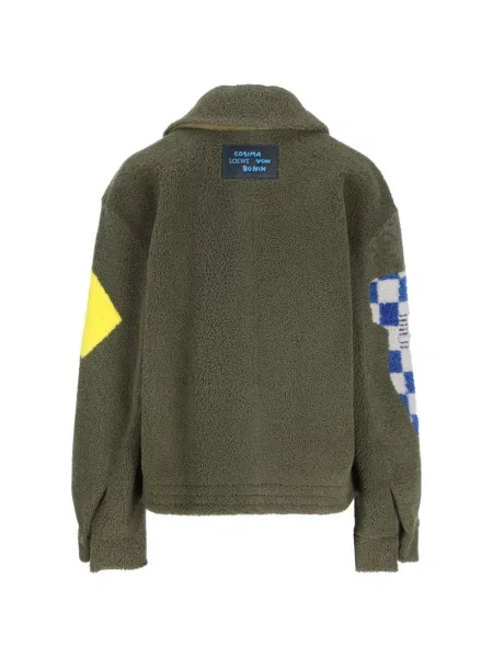 Geacă bomber Loewe din piele de oaie verde