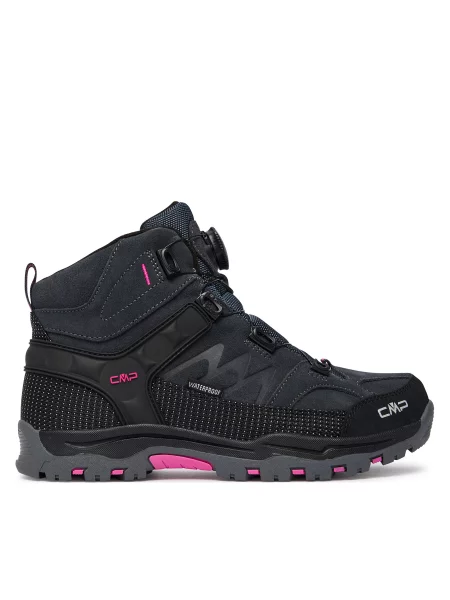 Bakancs CMP Kiruna Mid FitGo Fleece Wp fekete