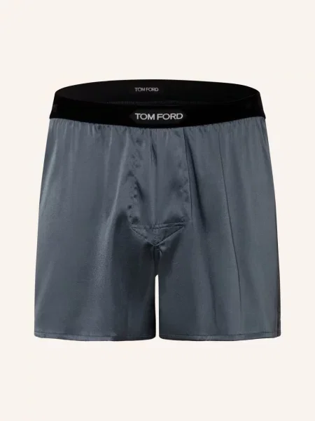 Tom Ford Hedvábné Boxerky šedá