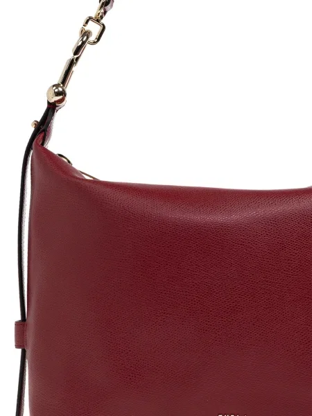 Colier Furla din piele roșu