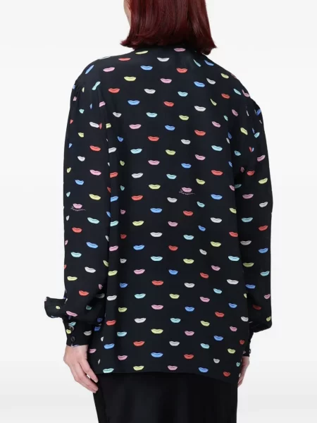 Cămașă Fiorucci cu imagine negru