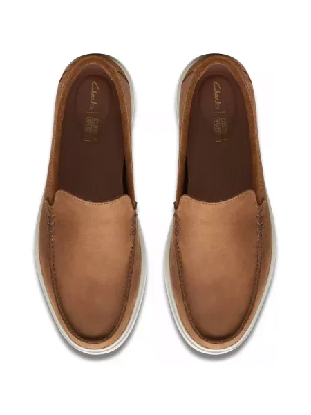 Mokasíny Clarks hnedá