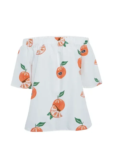 Top Max Mara popelinowy biały