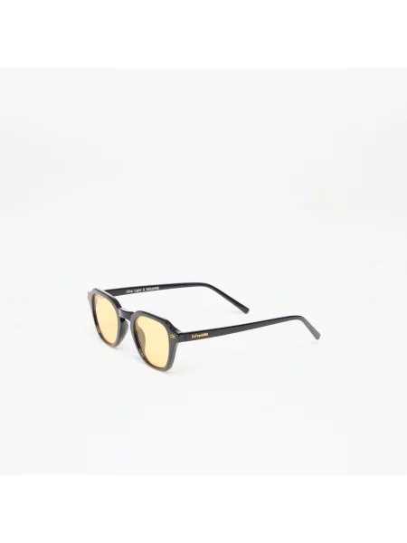Okulary przeciwsłoneczne D.Franklin Ultra Light S Square Black / Yellow Black Yellow Universal czarne