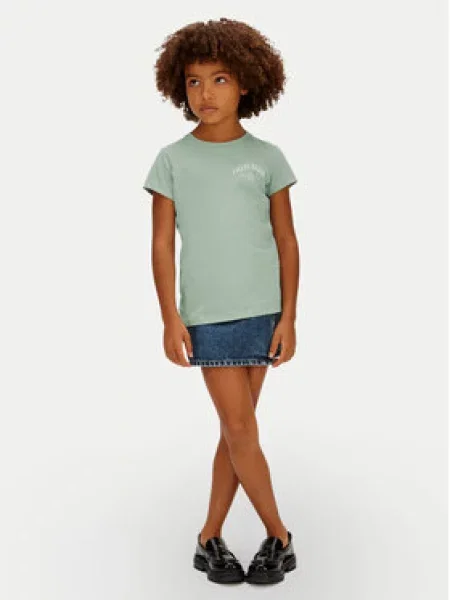 Dětské tričko Calvin Klein Jeans zelené