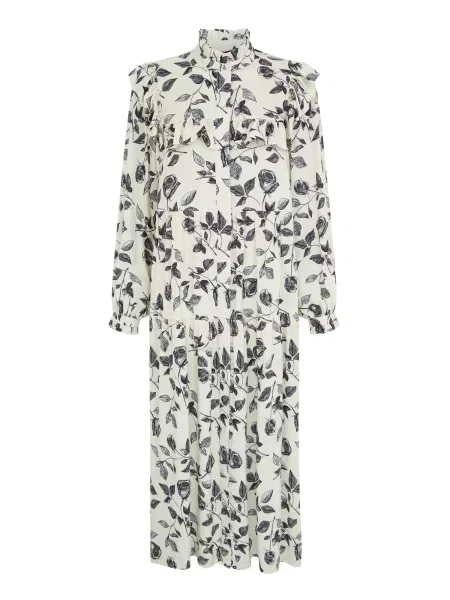 Aligne Rochie tip bluză Emma / negru alb