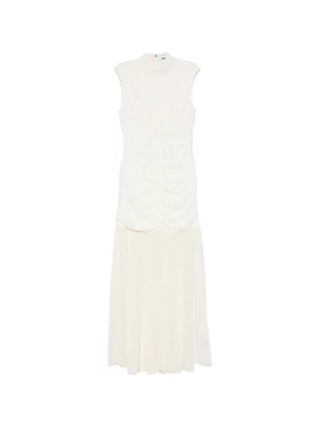 Rochie maxi Rotate Birger Christensen cu volane din dantelă