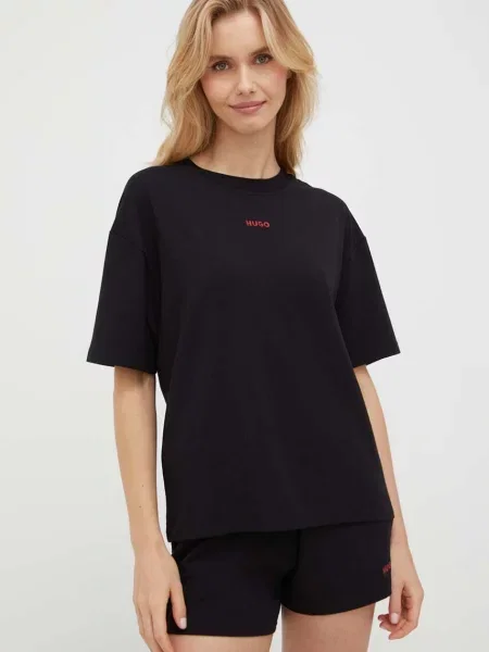 Majica lounge HUGO črna