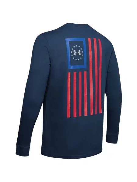 Lung tricou Under Armour albastru