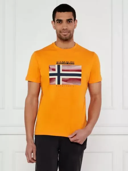 Napapijri Tricou Lari | Relaxed fit portocaliu