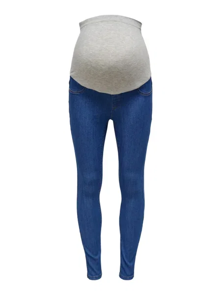 Only Maternity Jeggings Rain denim albastru