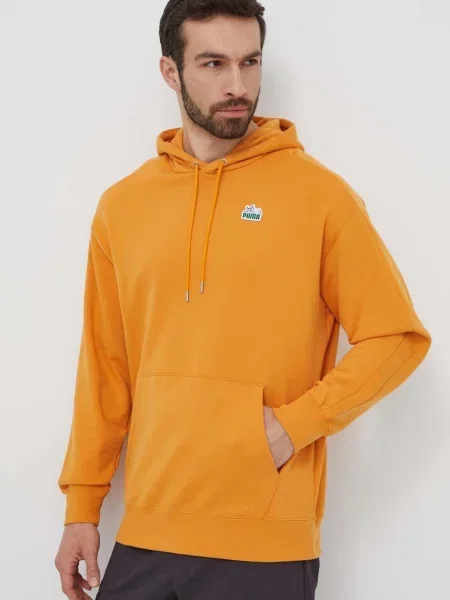 Суичър с качулка Puma с качулка с апликация оранжево