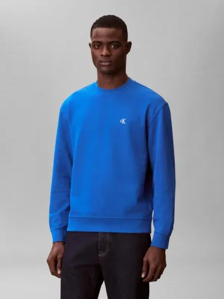 Calvin Klein Jeans Hanorac TERRY albastru