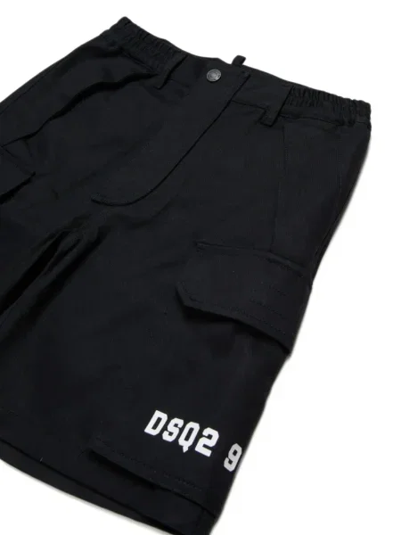 Szorty cargo dziecięce Dsquared2 czarne