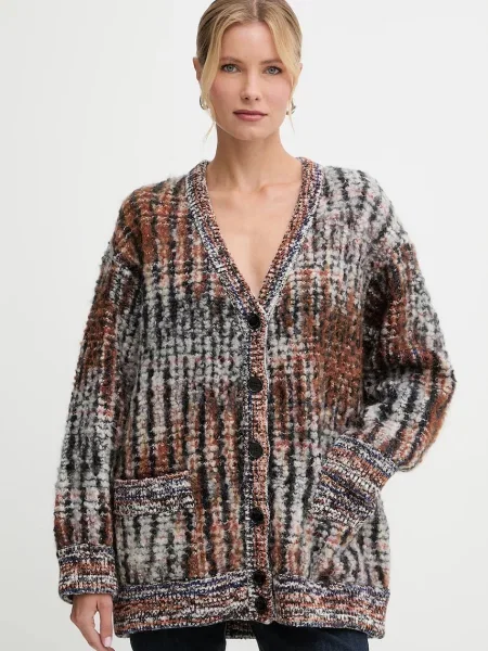 Missoni cardigan din amestec de lână călduros maro