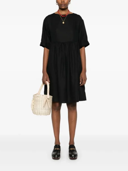 Rochie mini Gran Sasso de in cu decolteu barcă de costum negru