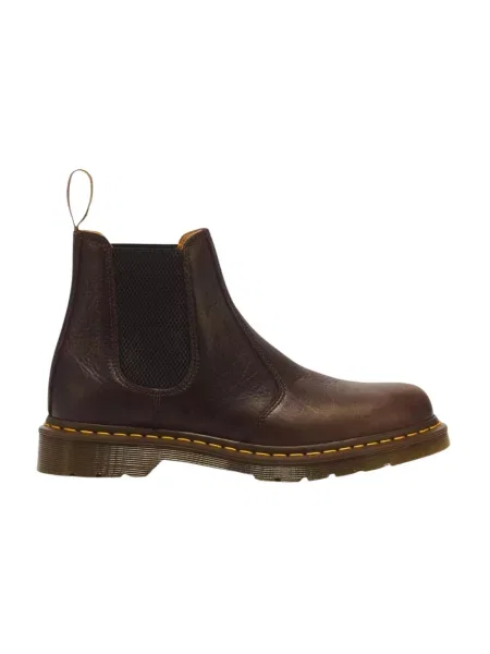 Sztyblety Dr. Martens skórzane brązowe
