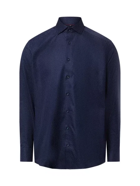 Finshley & Harding koszula non-iron Mężczyźni Modern Fit w kropki 38 niebieski