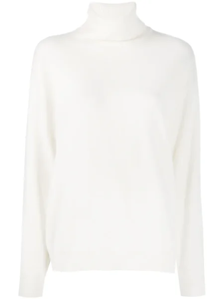 Pulover Brunello Cucinelli din cașmir alb