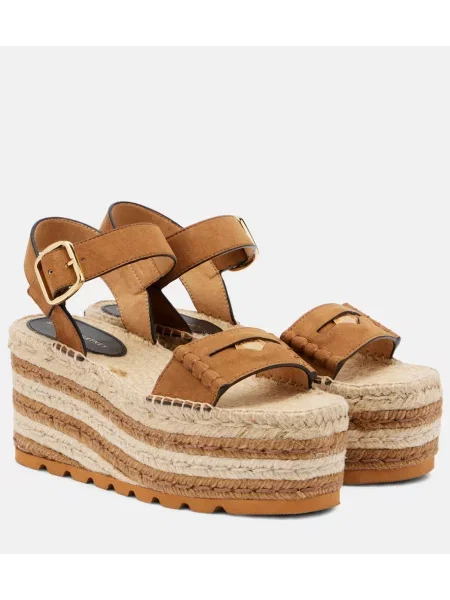 Sandale Stella Mccartney din piele de căprioară