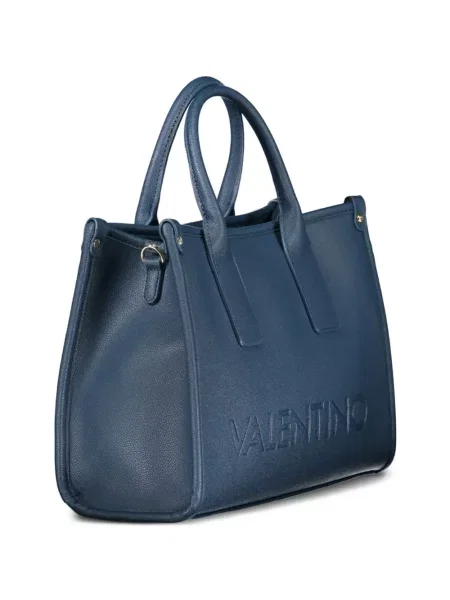 Shopper táska Mario Valentino autogrammal kék